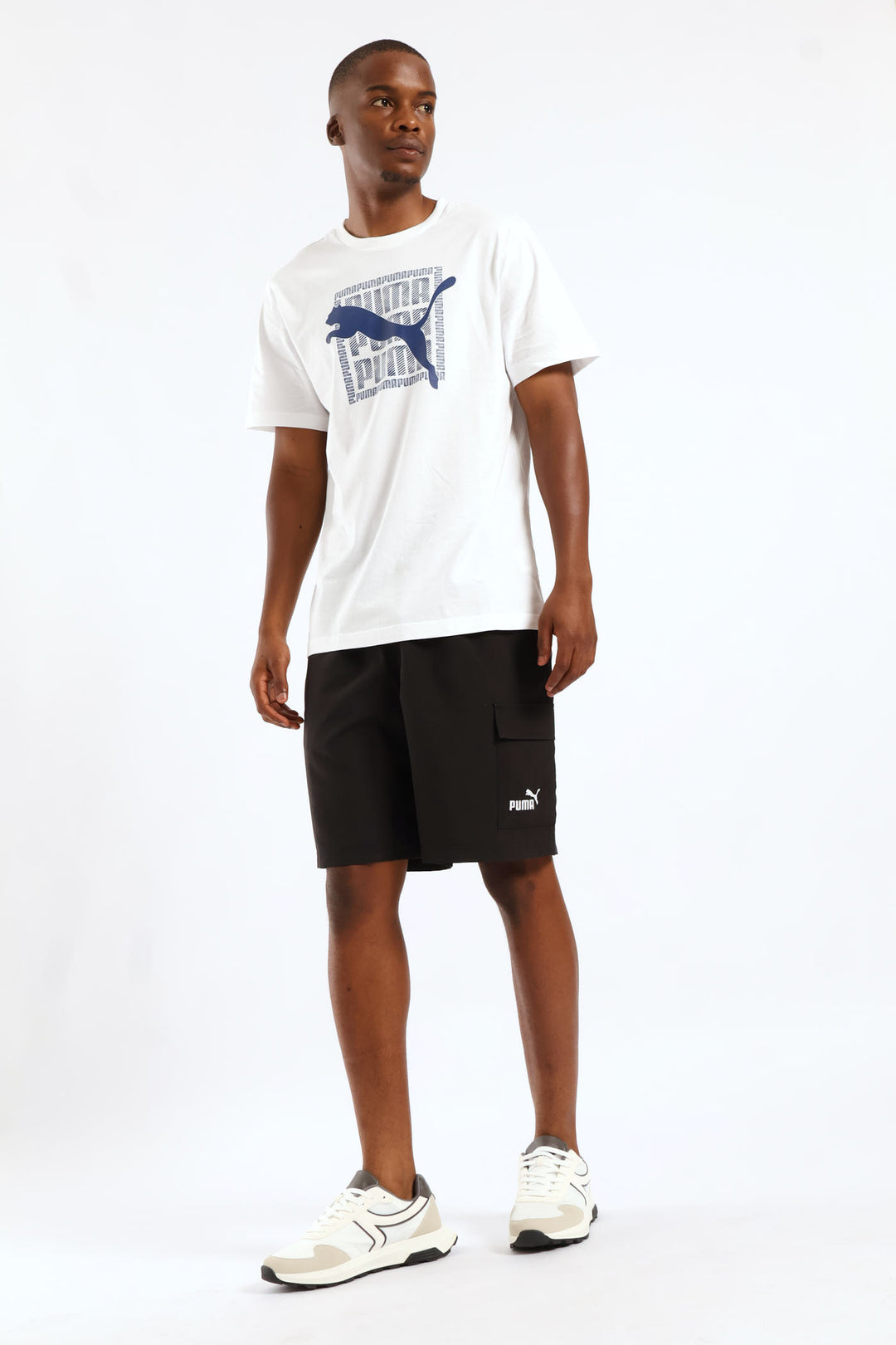 Graphic Wording Tee - White