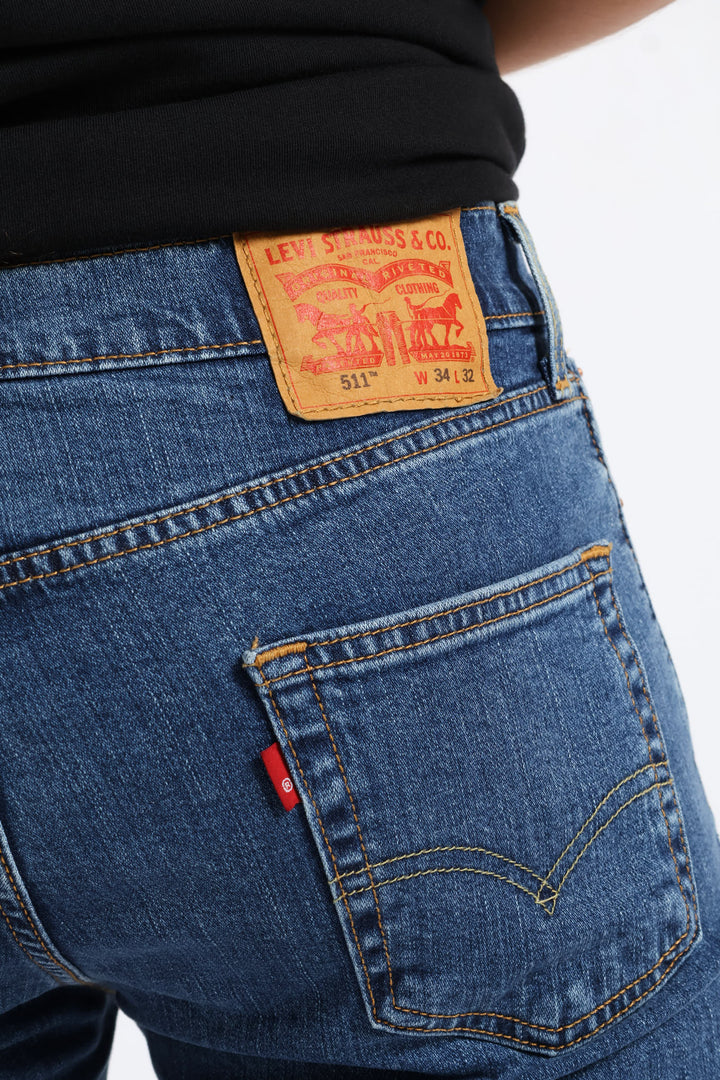 511™ Wanna Go Back Slim Denim - Dark Indigo