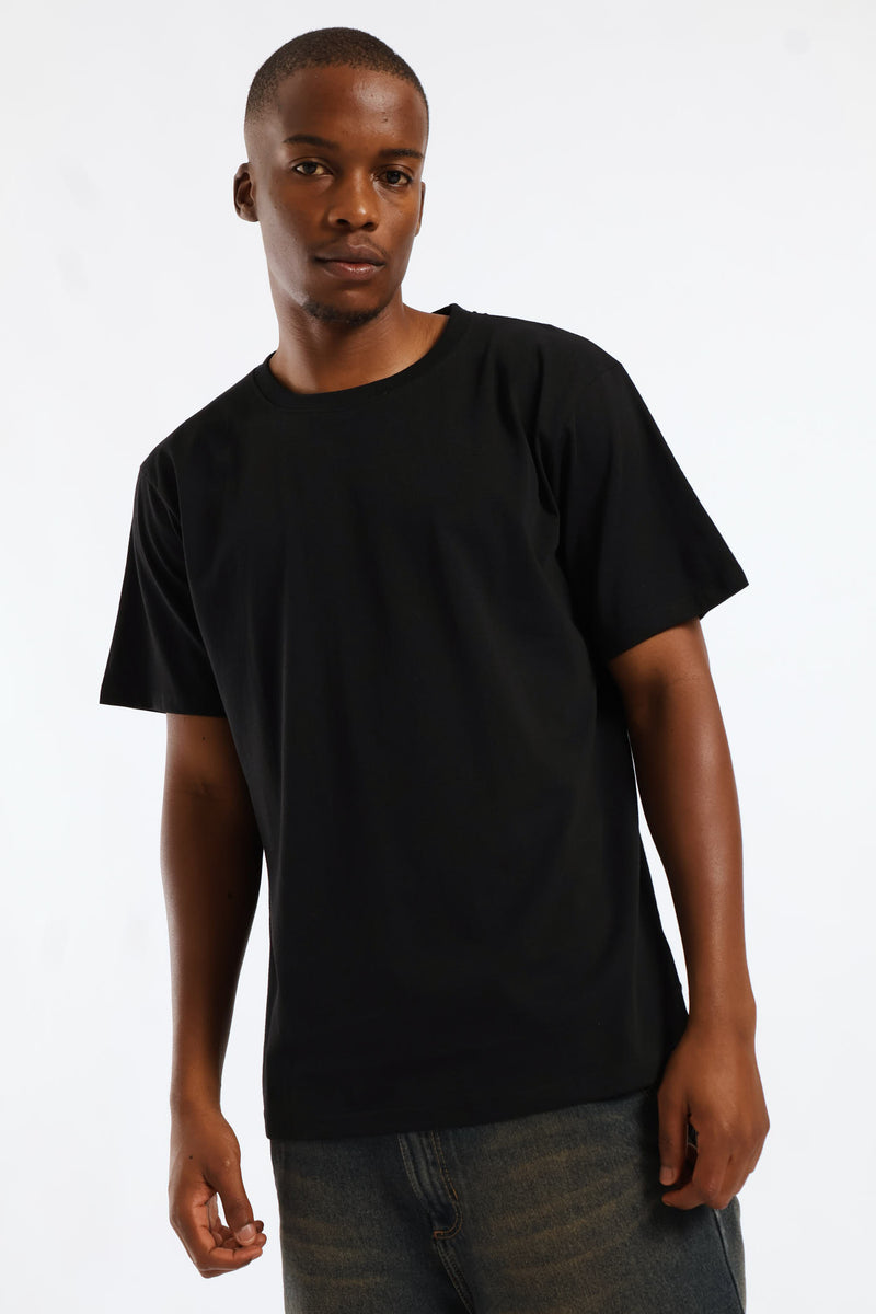 Black Basic Tee - Black