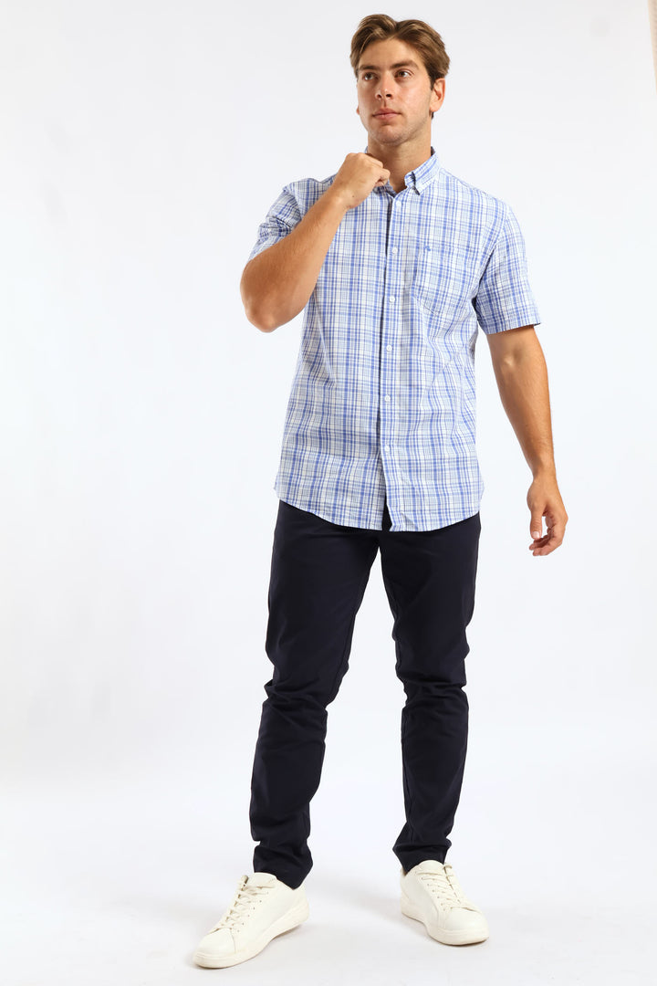 Check Shirt - Blue/White