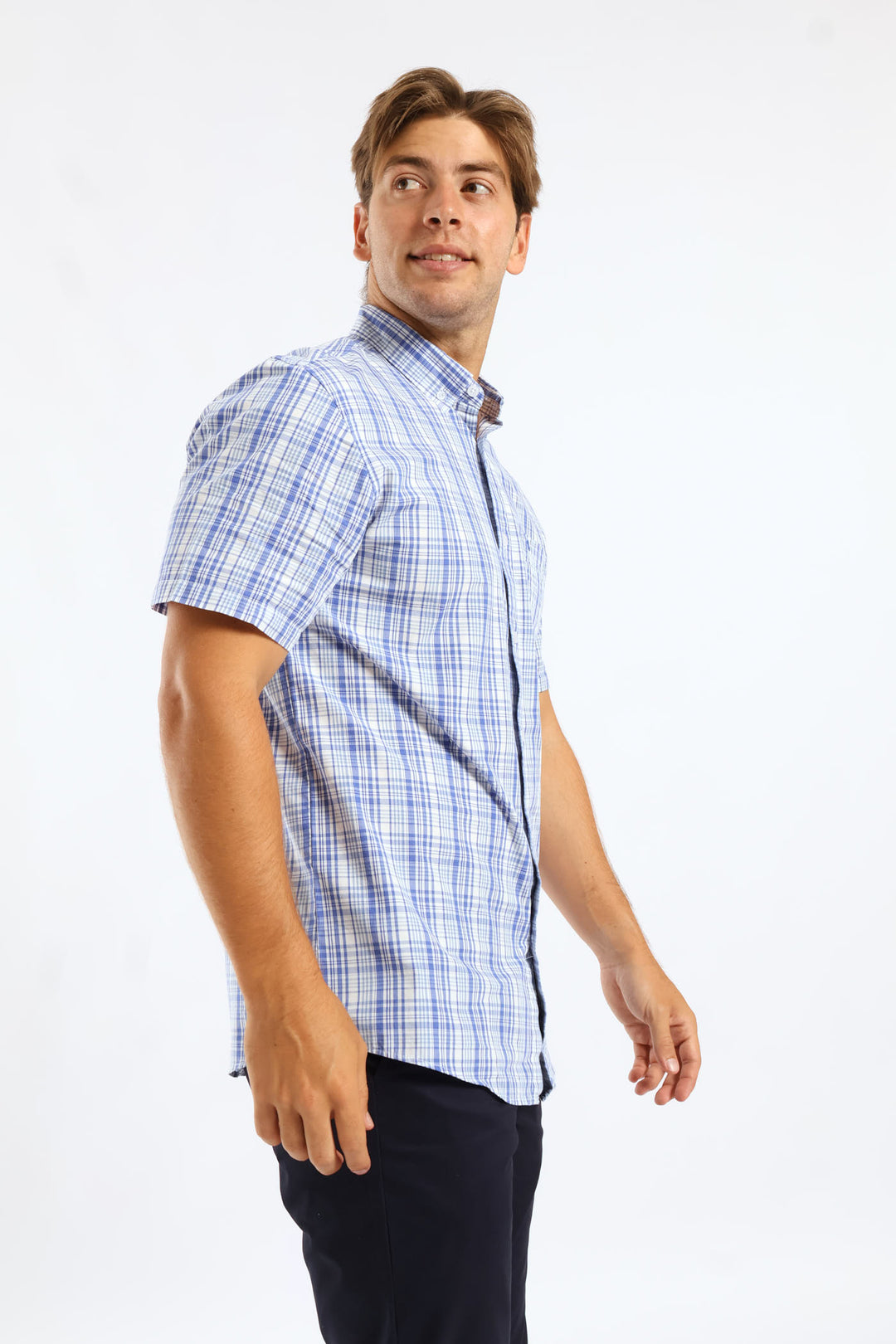 Check Shirt - Blue/White