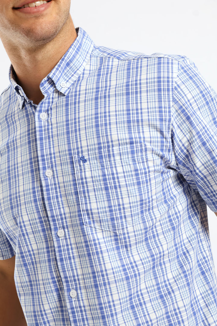 Check Shirt - Blue/White