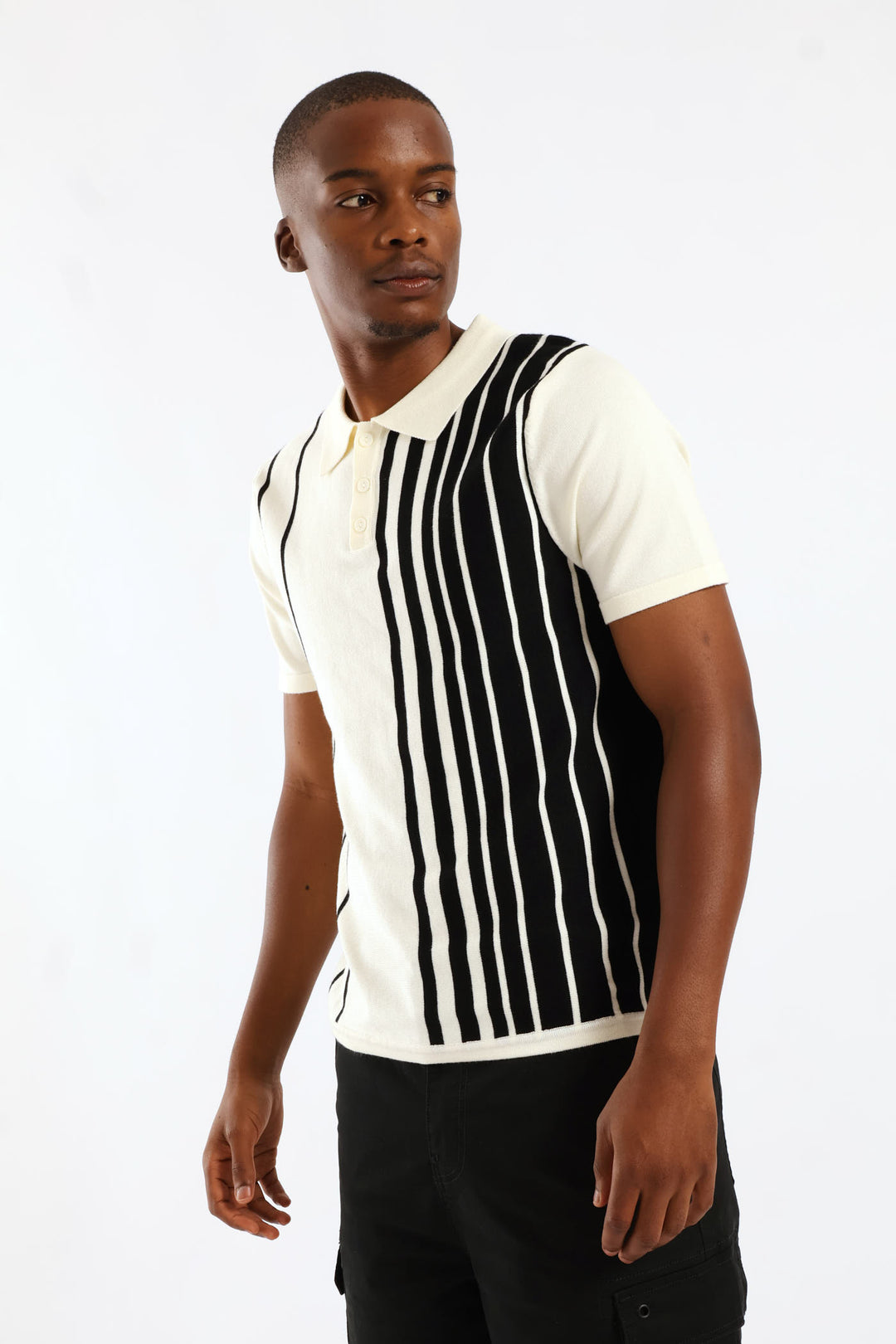 Knit Golfer - Ecru/Black