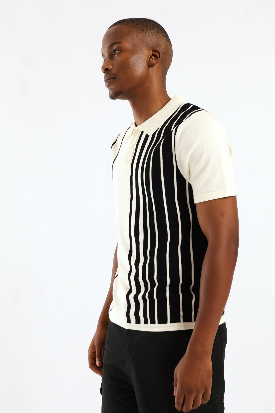 Knit Golfer - Ecru/Black