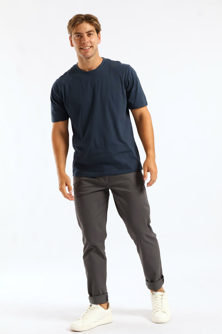 Plain Crew Tee - Petrol