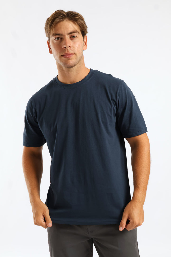 Plain Crew Tee - Petrol