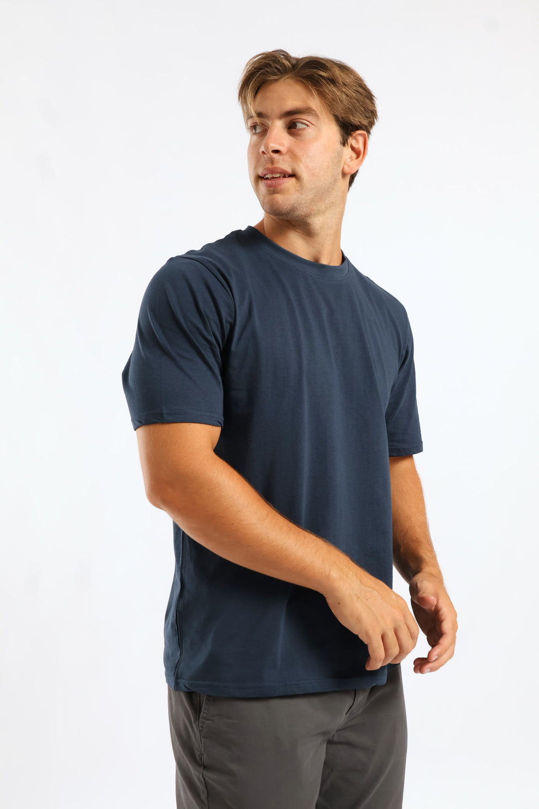 Plain Crew Tee - Petrol