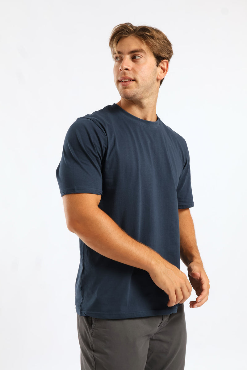 Plain Crew Tee - Petrol