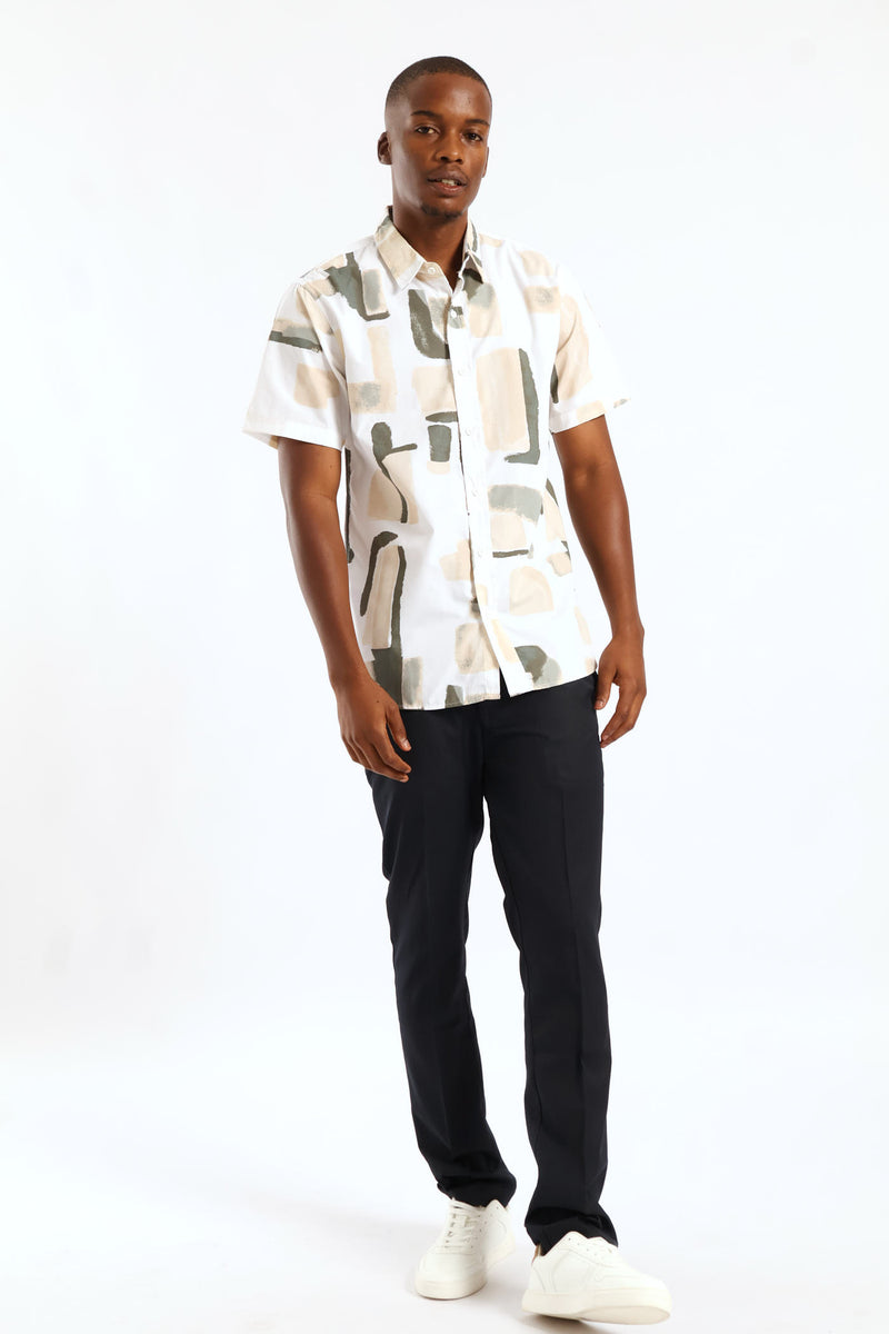 Paint Blotch Printed Shirt - Multi