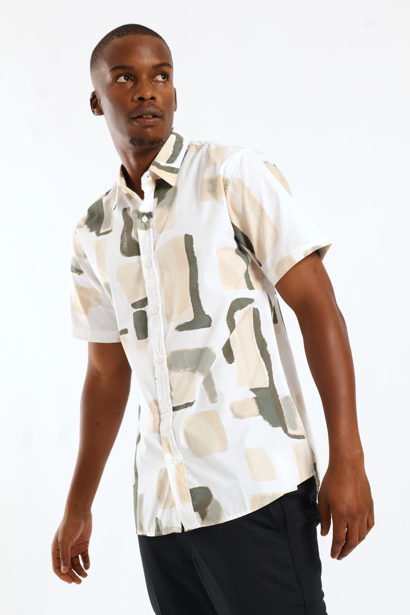 Paint Blotch Printed Shirt - Multi