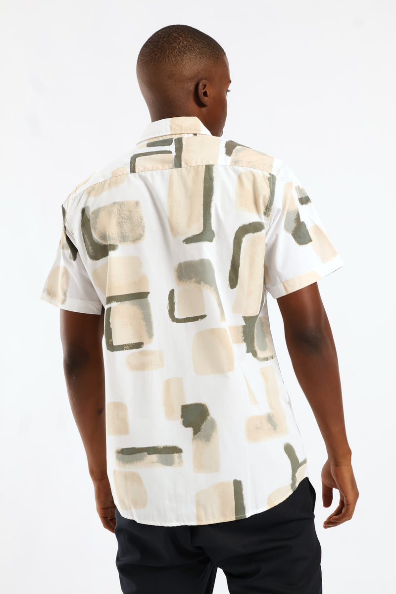 Paint Blotch Printed Shirt - Multi