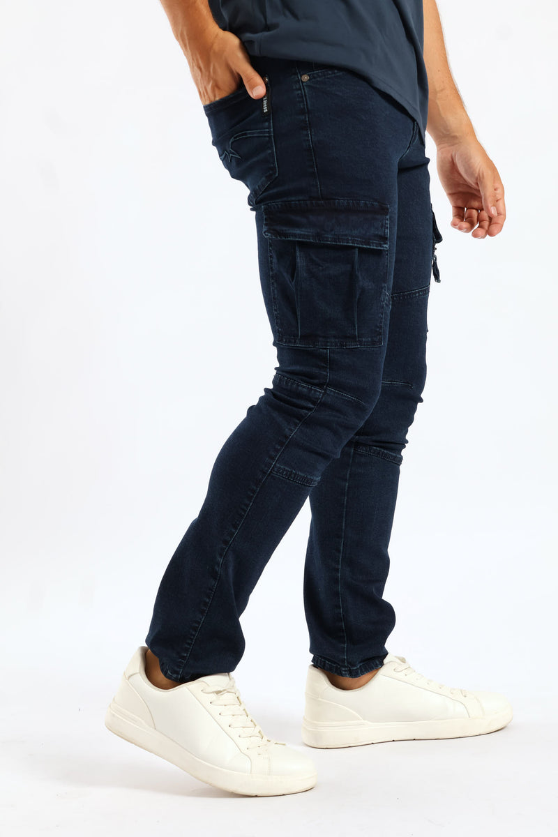 Bobby Cargo Denim - Dark Indigo