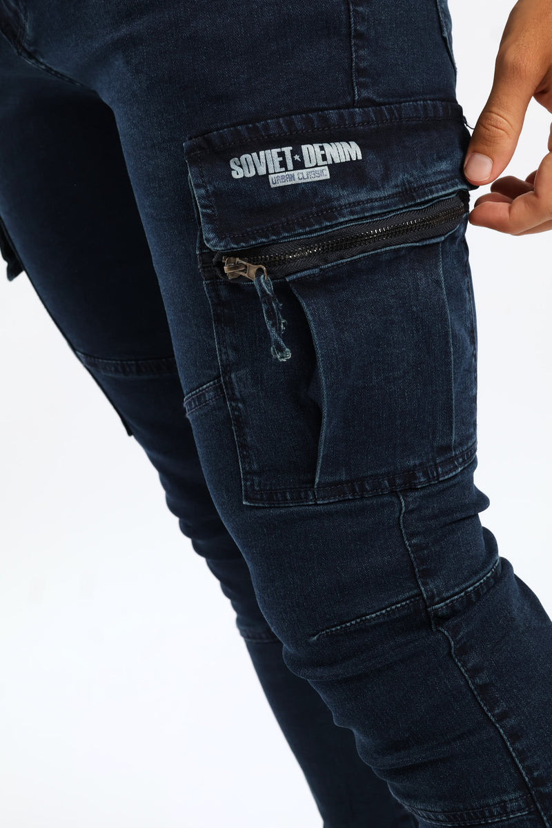 Bobby Cargo Denim - Dark Indigo