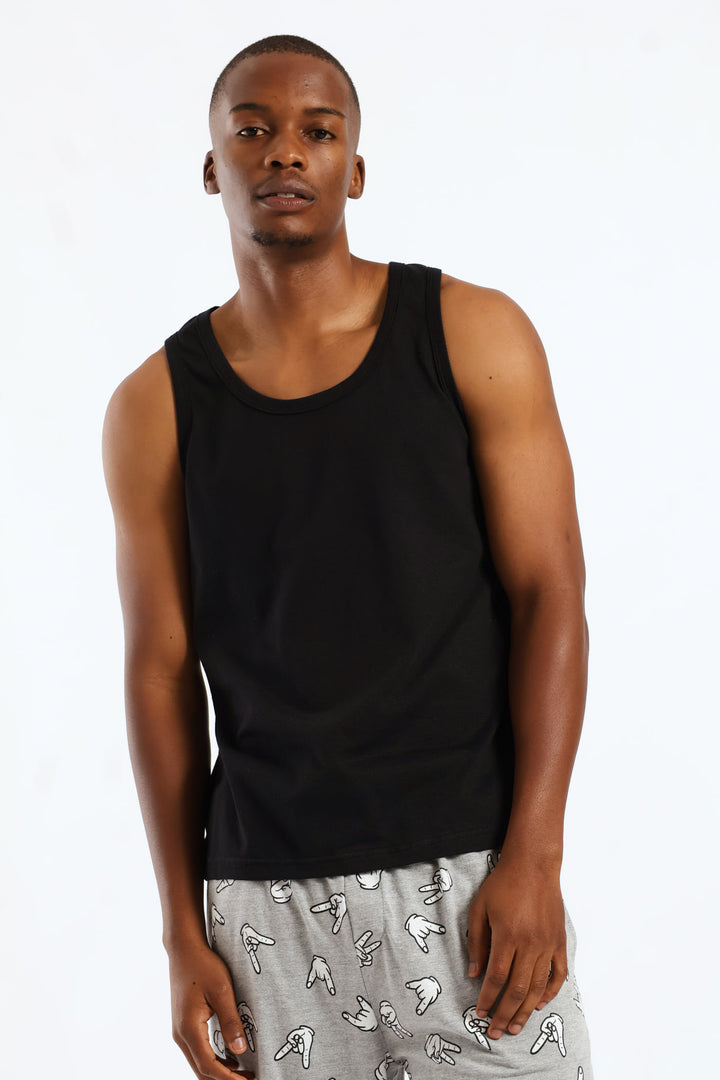 2 Pack Eyelet Vests - Black/White