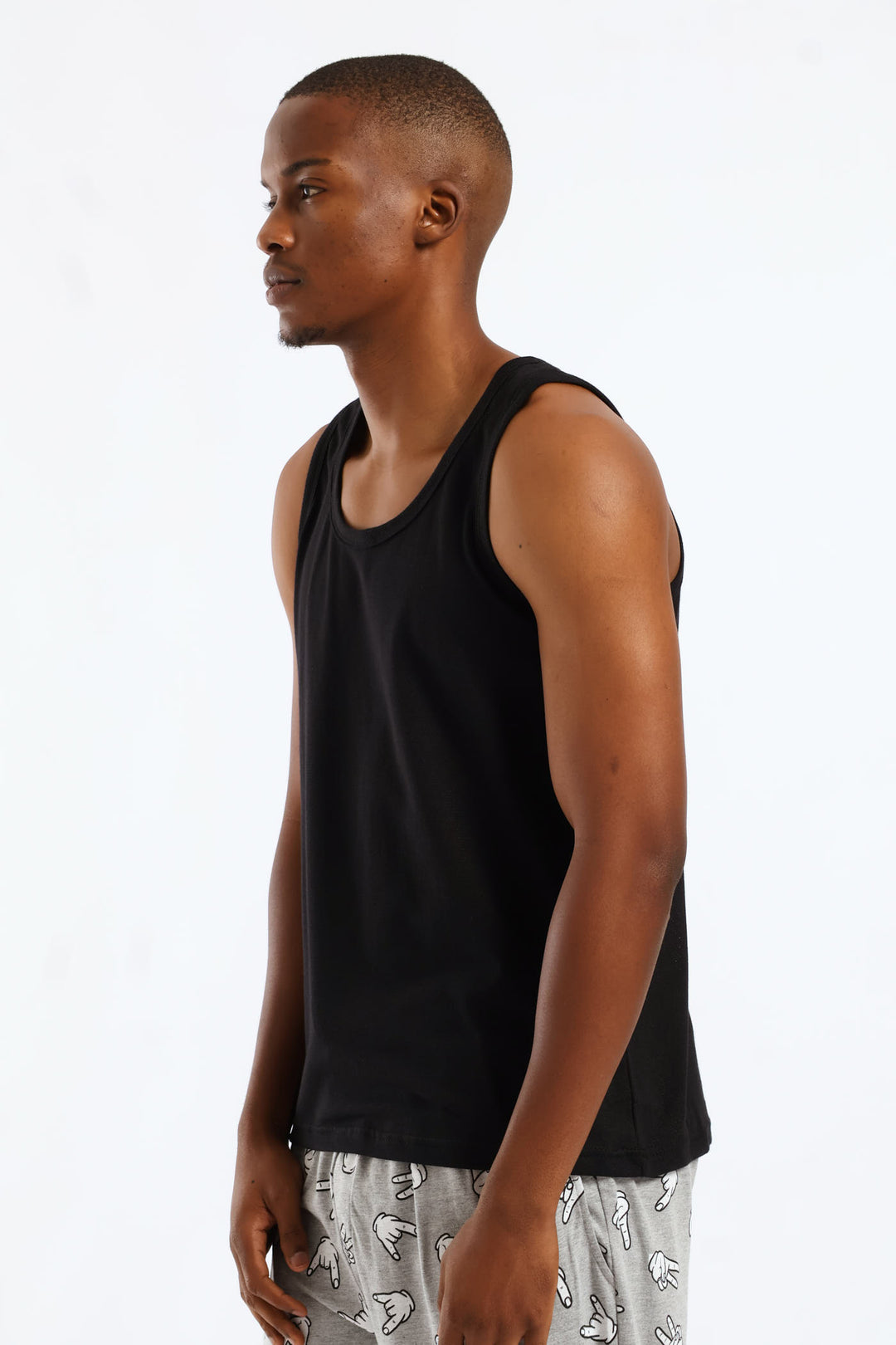 2 Pack Eyelet Vests - Black/White