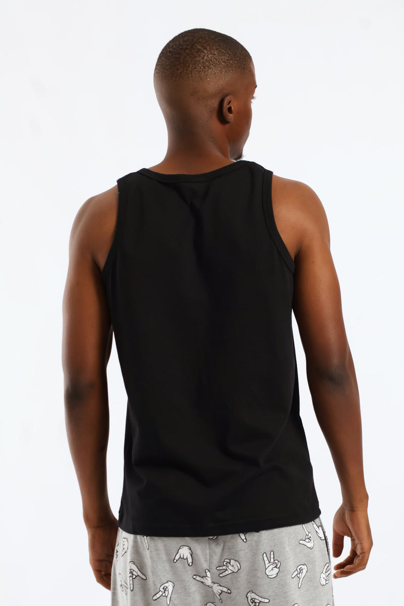 2 Pack Eyelet Vests - Black/White