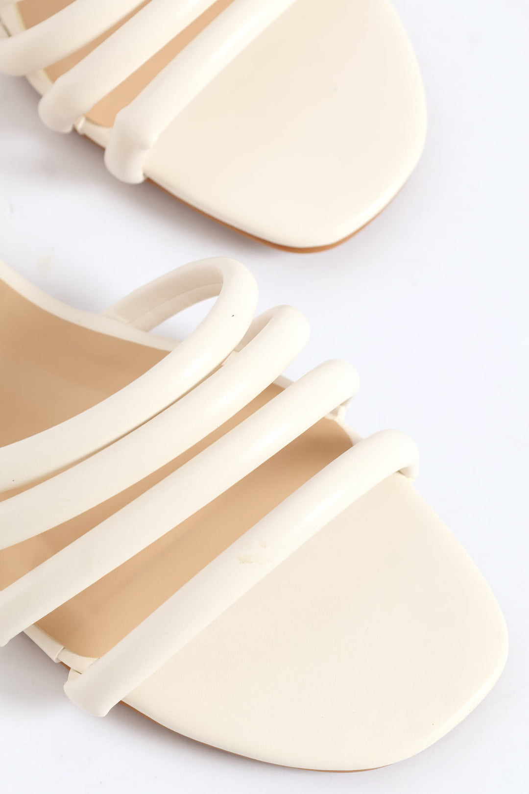 Triple Strap Sandal - Off White