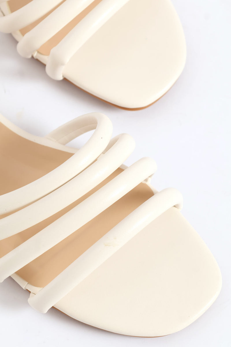Triple Strap Sandal - Off White