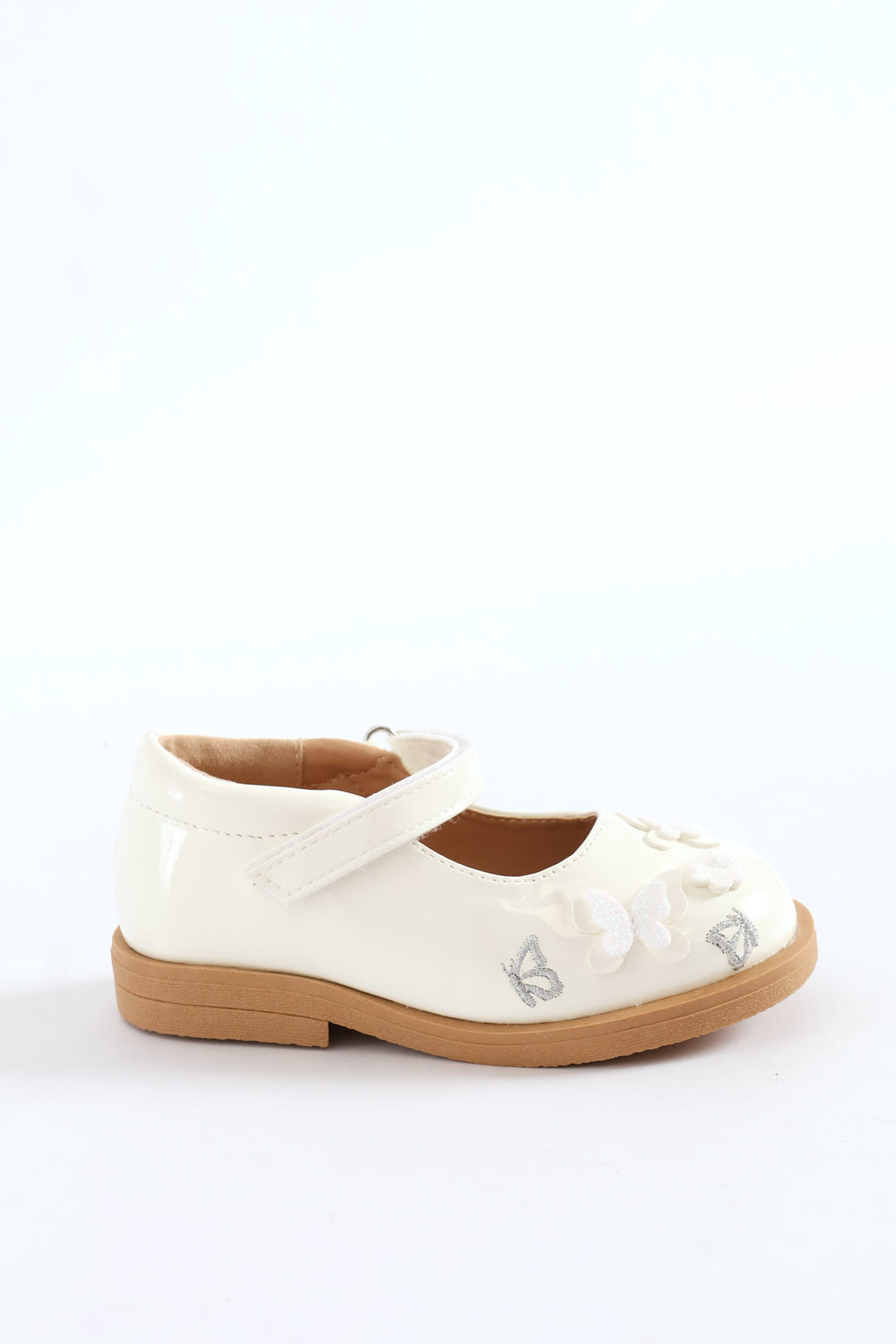 Pre-Girls Butterfly Comfort Shoe - White