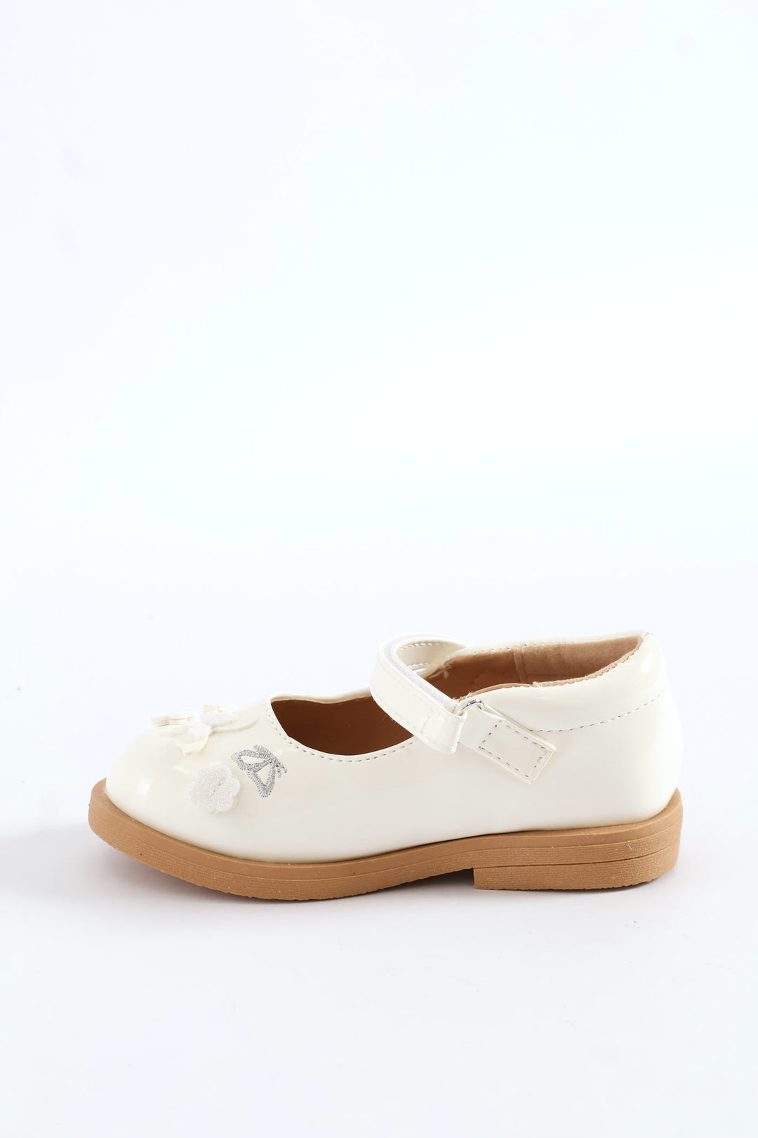 Pre-Girls Butterfly Comfort Shoe - White