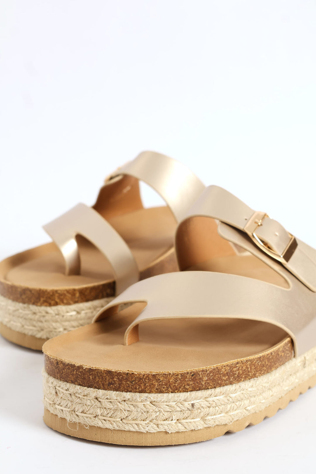 Lexicon Metallic Sandal - Champagne