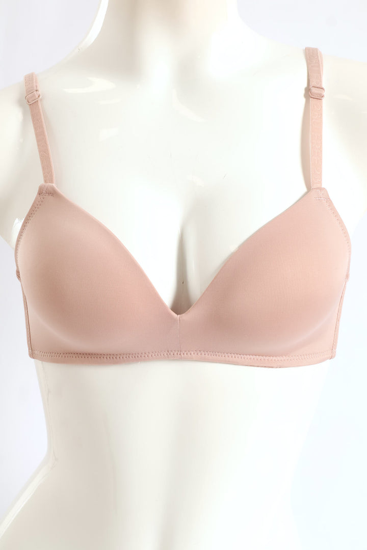 2 Pack A-Frame Bra - Mocha/Black