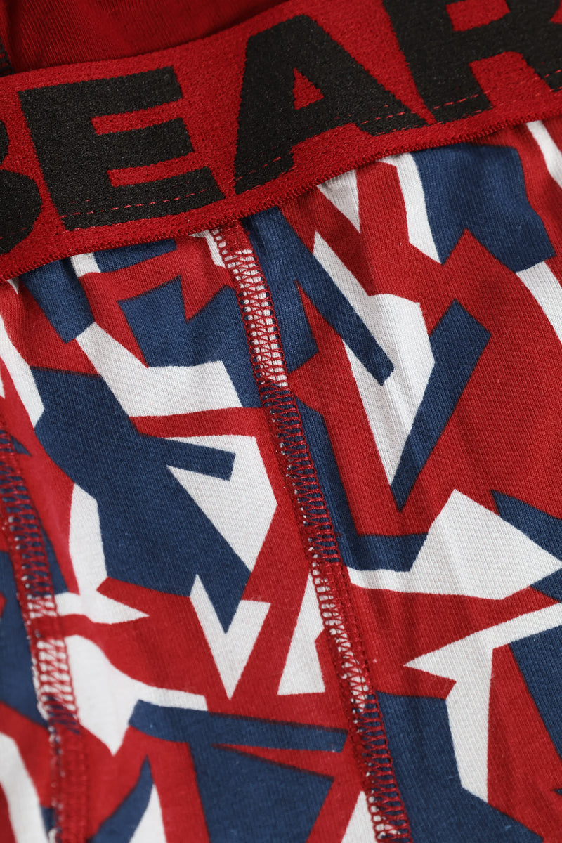 3 Pack Bear Board Shorts - Merlot/Black/Camo