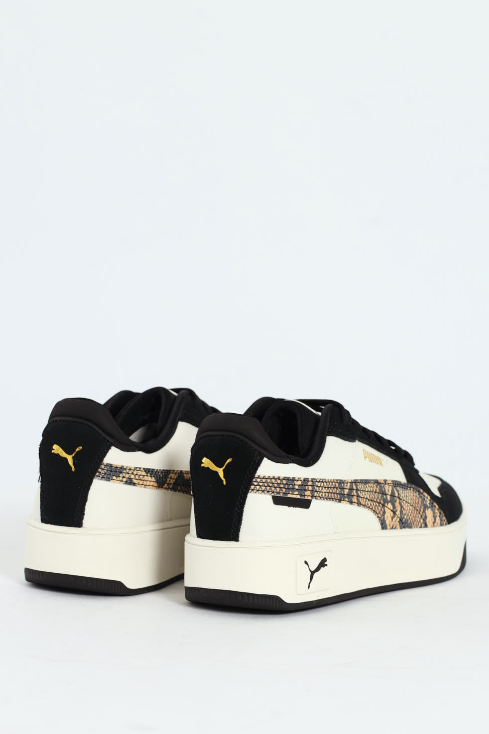 Carina Street Snake Chic Sneaker - White/Black