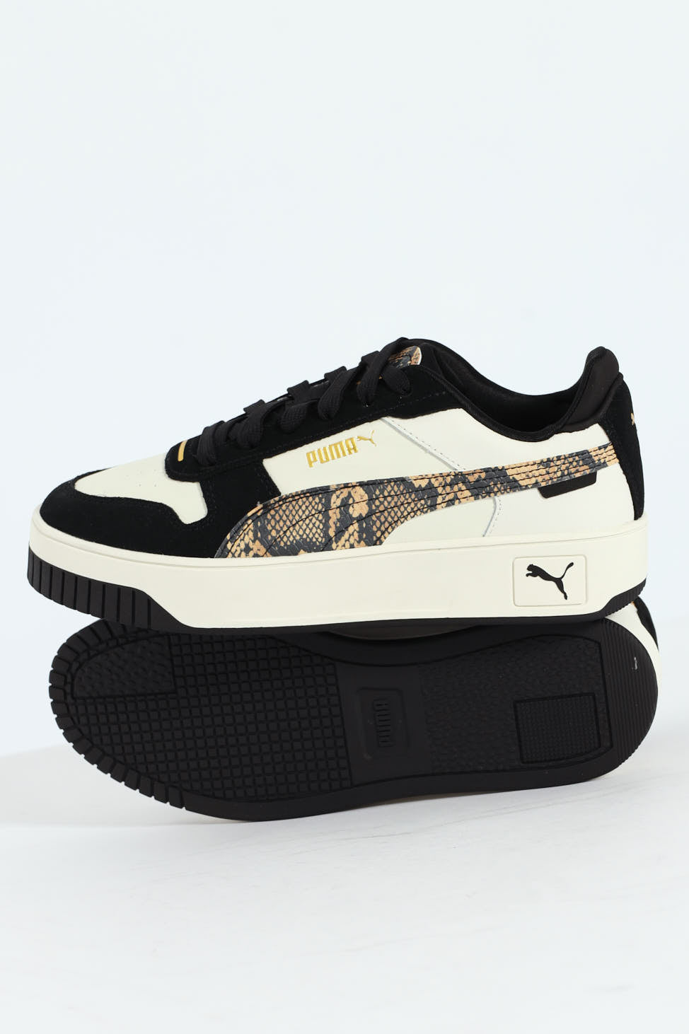 Carina Street Snake Chic Sneaker - White/Black