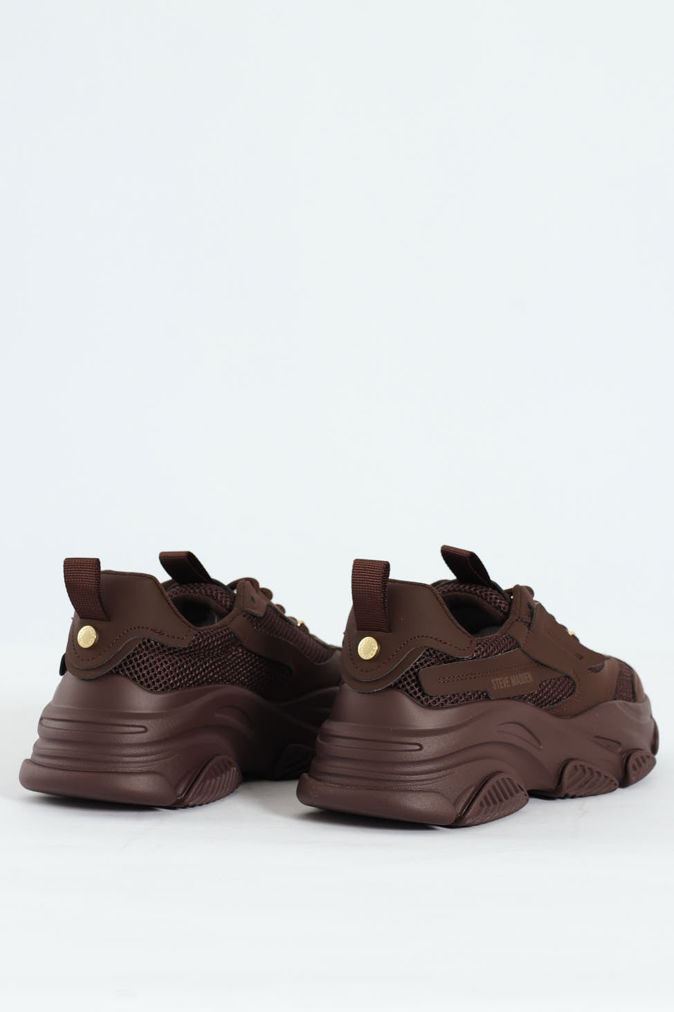 Possession Lace Up Chunky Sportie Sneaker - Chocolate