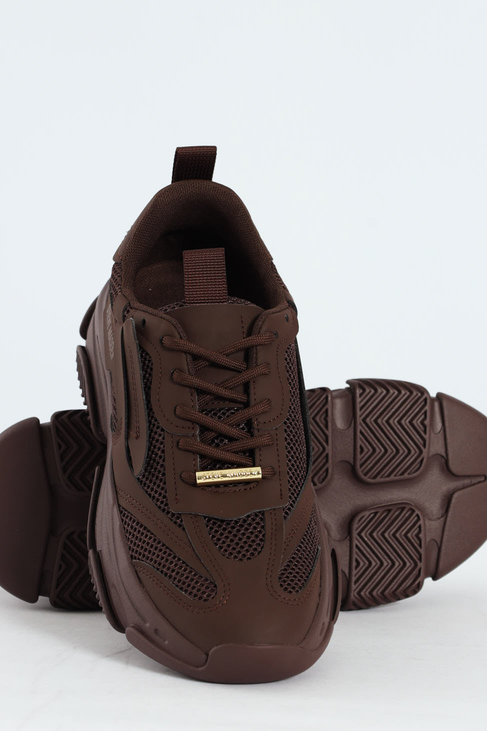 Possession Lace Up Chunky Sportie Sneaker - Chocolate