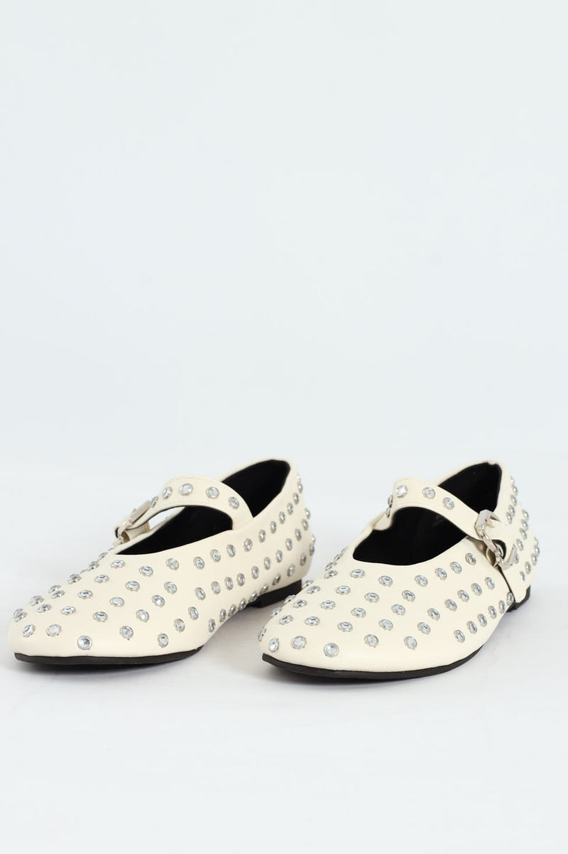 Ballet Flat - White