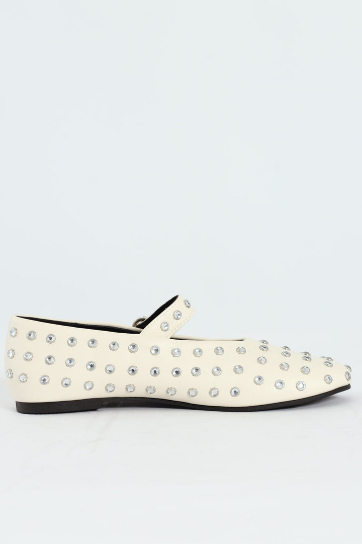 Ballet Flat - White