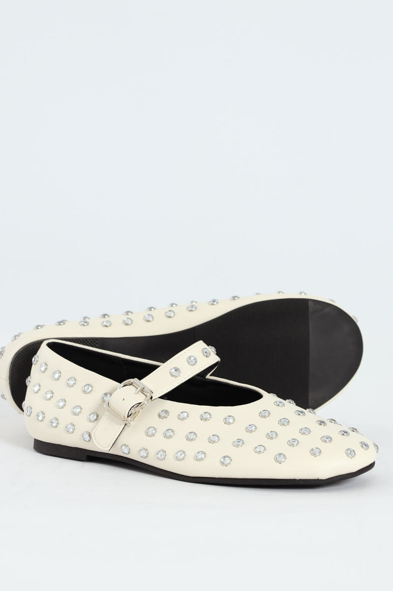Ballet Flat - White