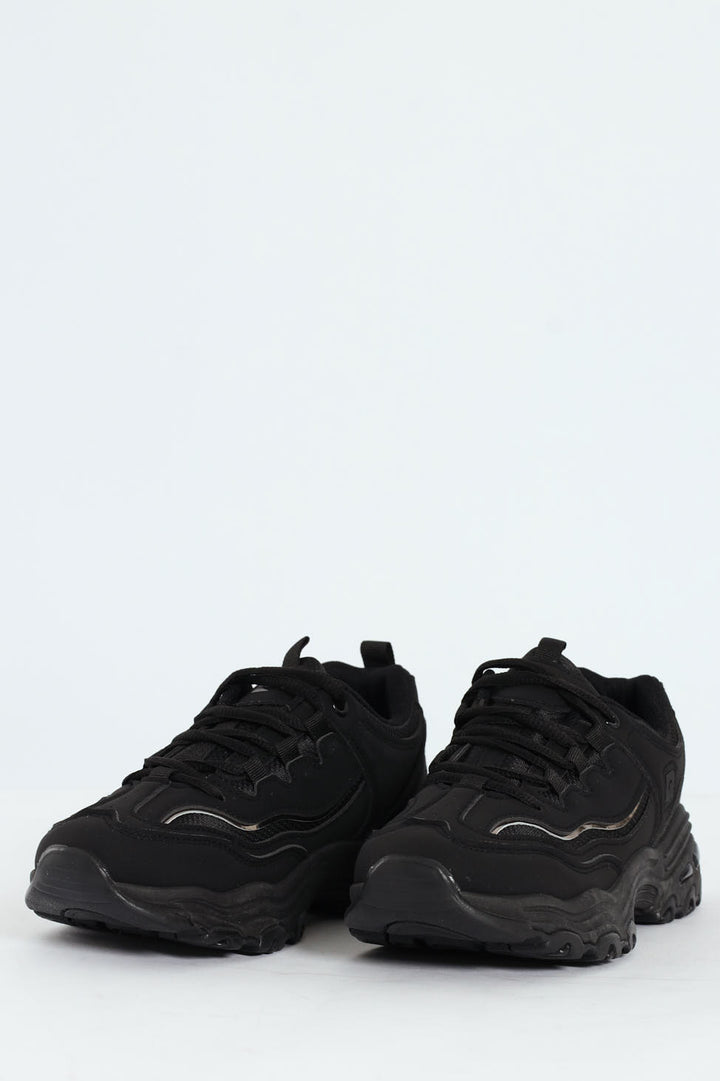 Sirine 6 Chunky Sport Lace Up Sneaker - Black