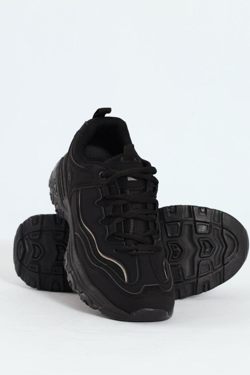 Sirine 6 Chunky Sport Lace Up Sneaker - Black