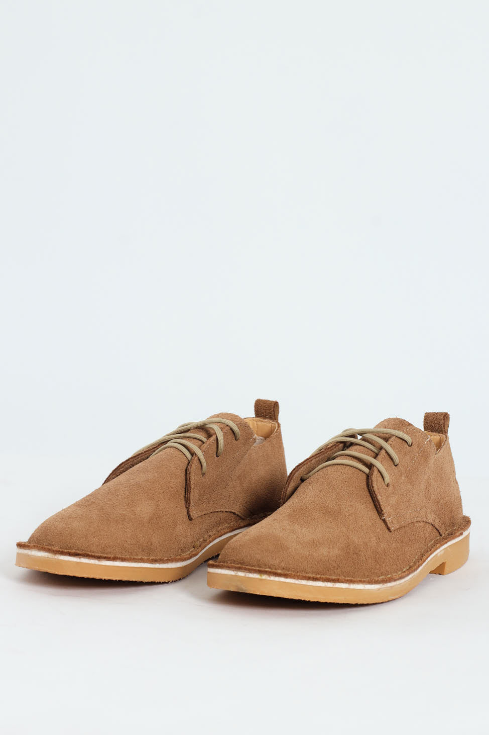 Woodlands Safari Stitch Down Suede Shoe - Taupe