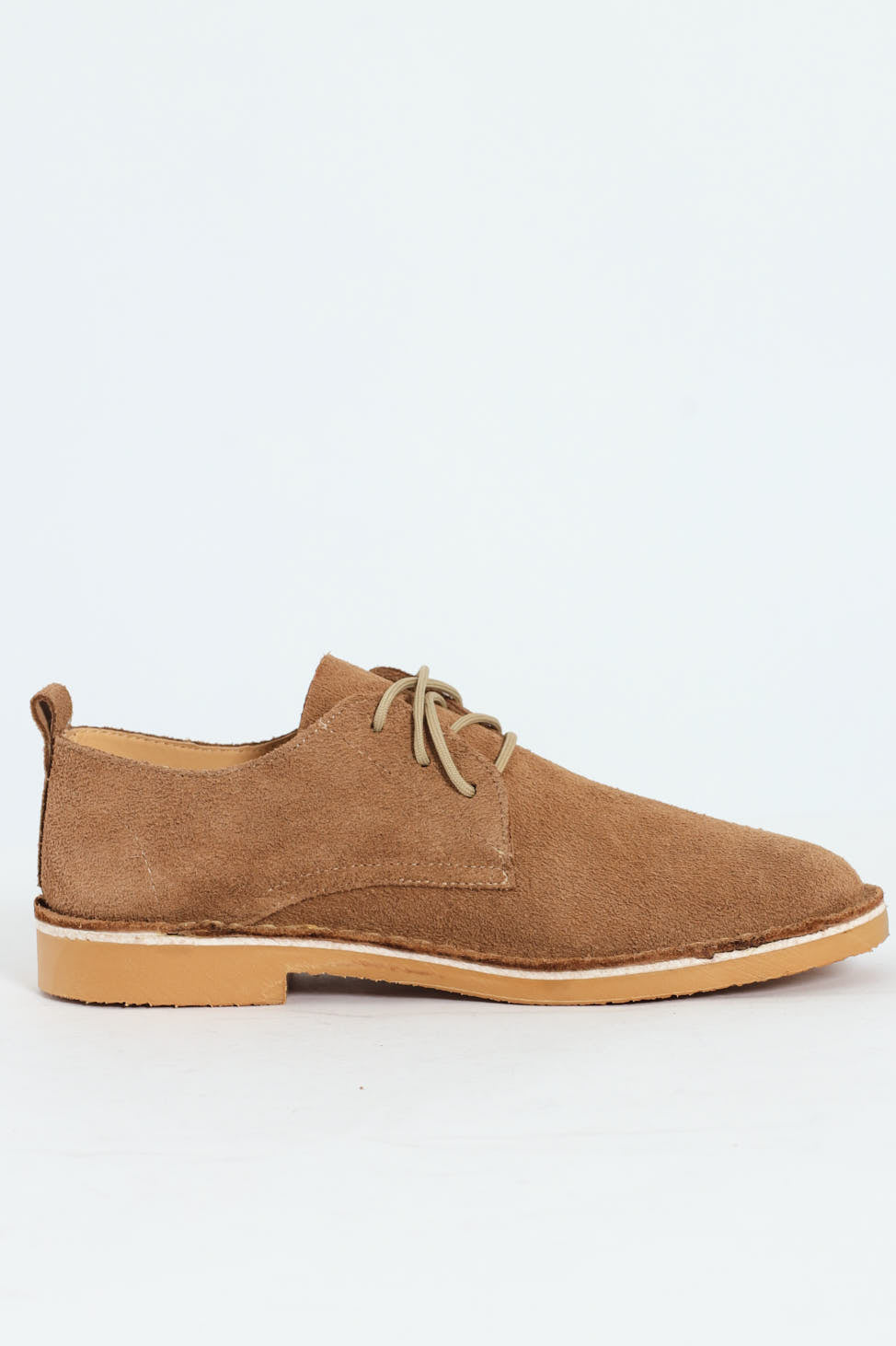 Woodlands Safari Stitch Down Suede Shoe - Taupe