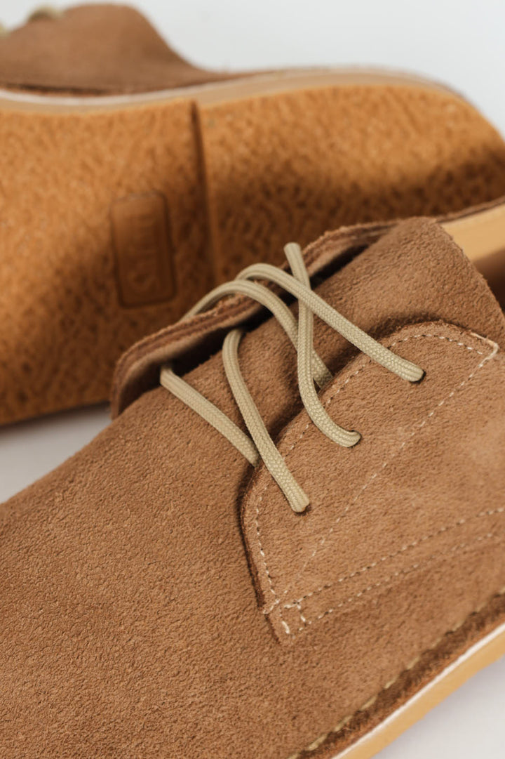 Woodlands Safari Stitch Down Suede Shoe - Taupe