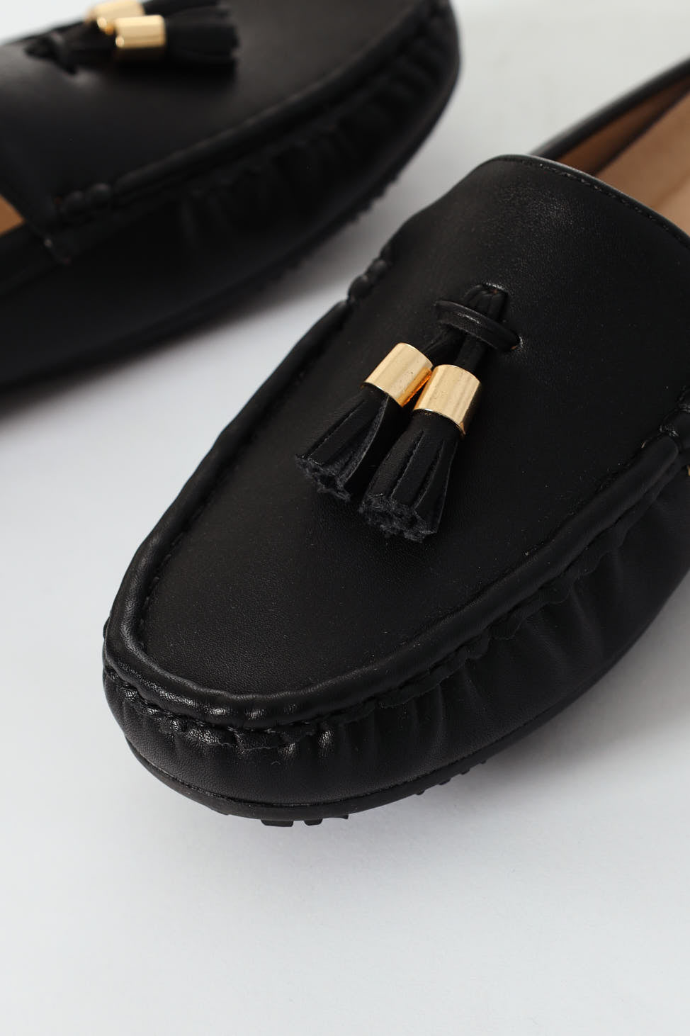 Kassandra Tassel Slip On Mule - Black
