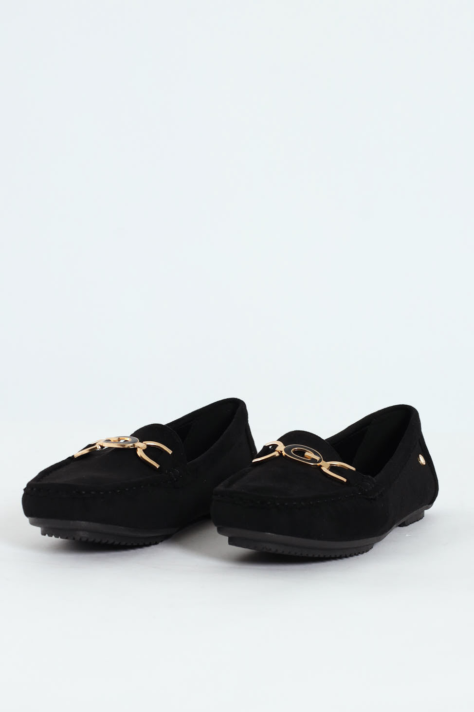 Prost 12 Horsebit Suede Driver Loafer - Black