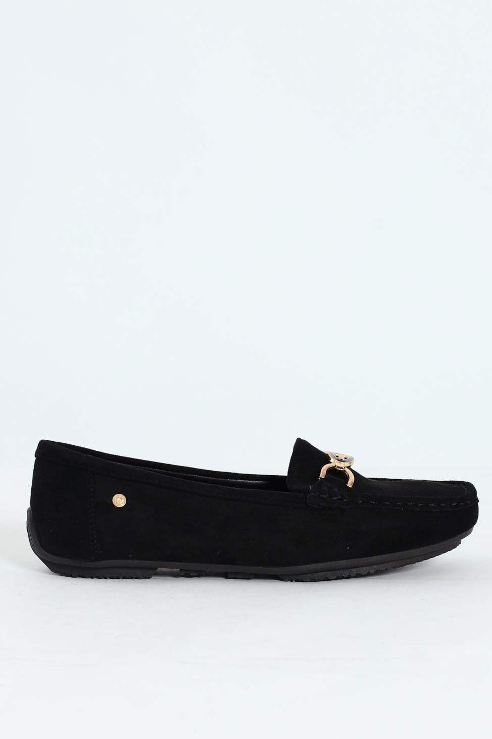 Prost 12 Horsebit Suede Driver Loafer - Black