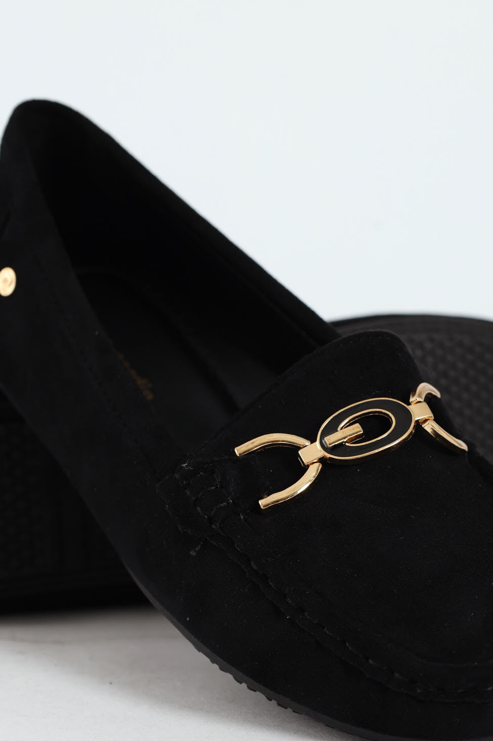 Prost 12 Horsebit Suede Driver Loafer - Black