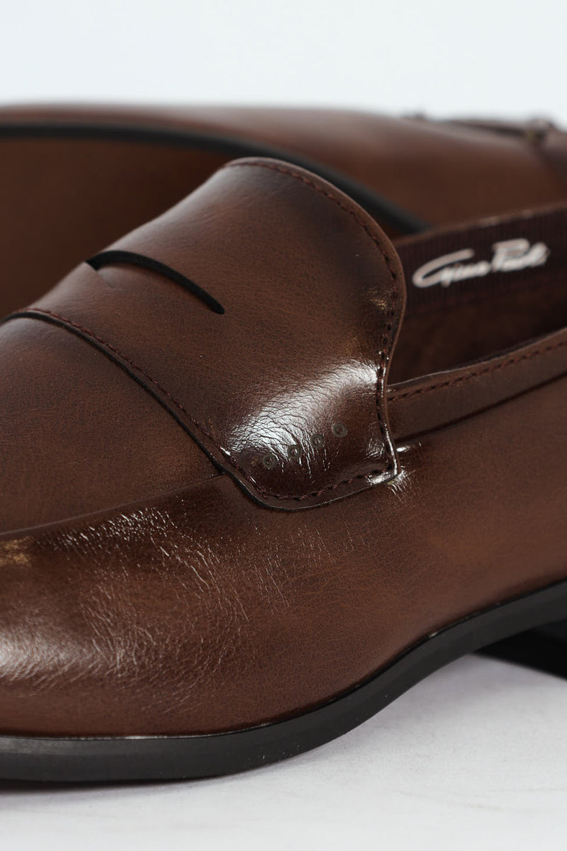 Penny Moccasin Slip On - Brown
