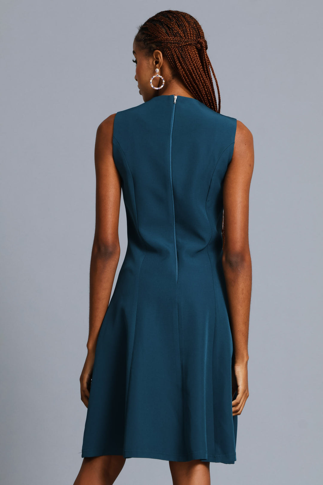 Bow Tie Bodycon Dress - Teal