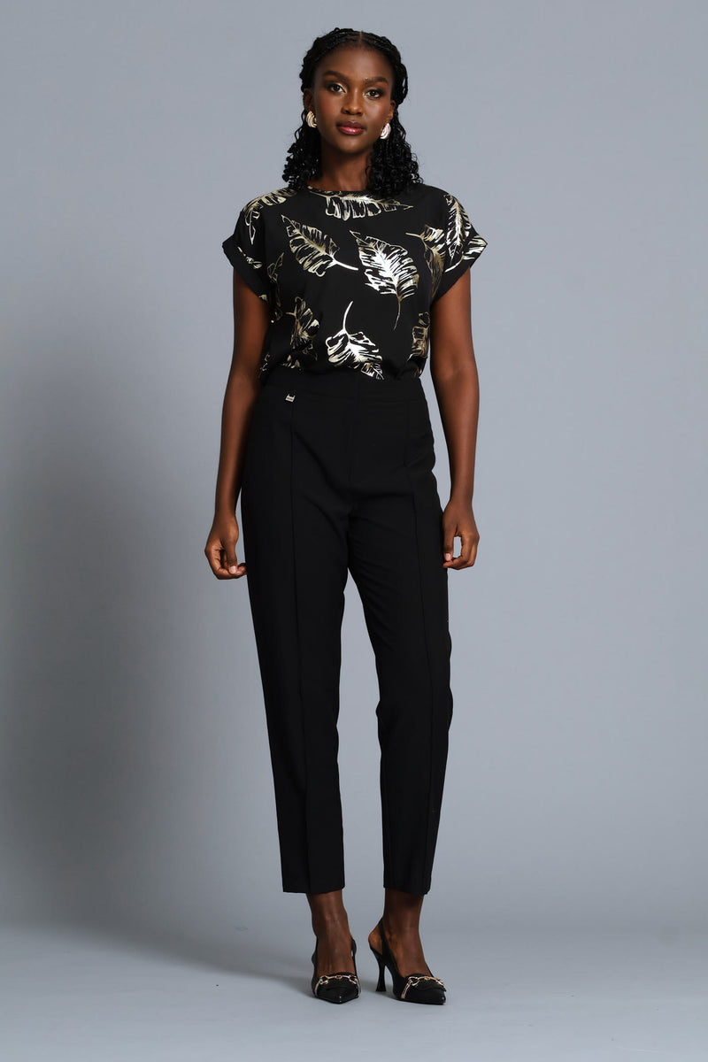 Short Sleeve Formal Tee - Black