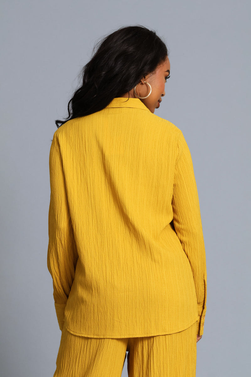 Textured Shirt - Mustard