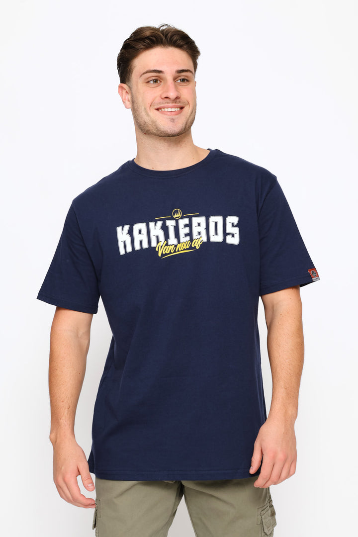 Classic Fit Bold Logo Tee - Navy