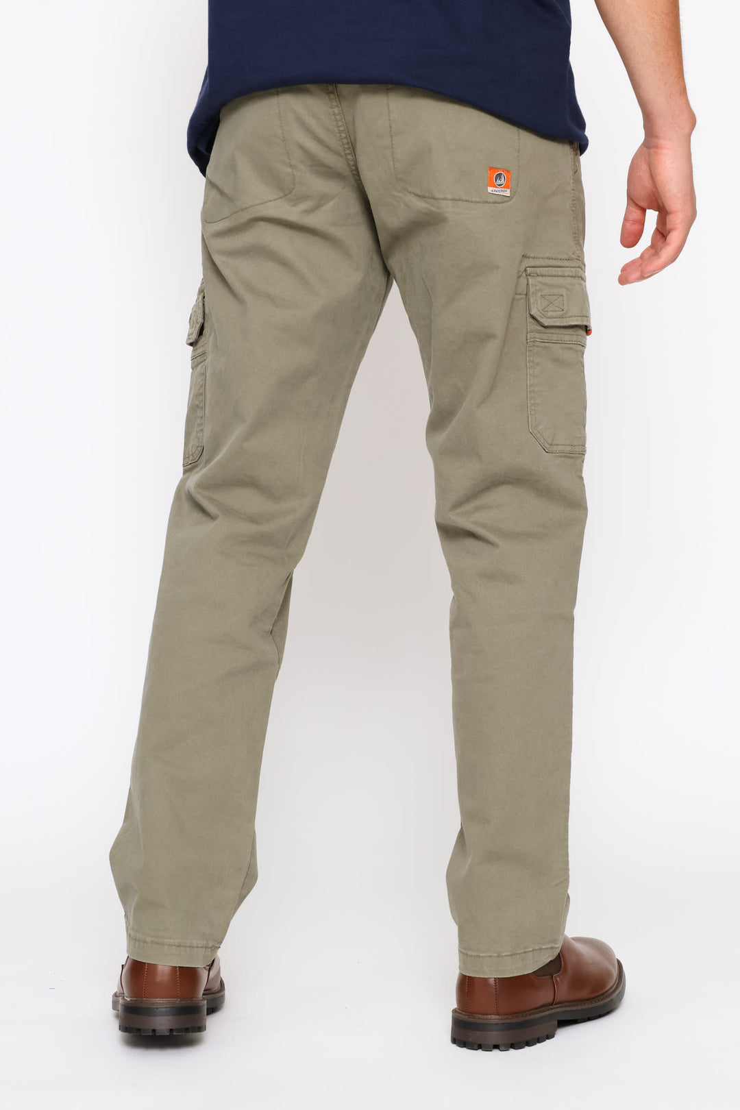 Half Elasticated Waistband Pant - Olive