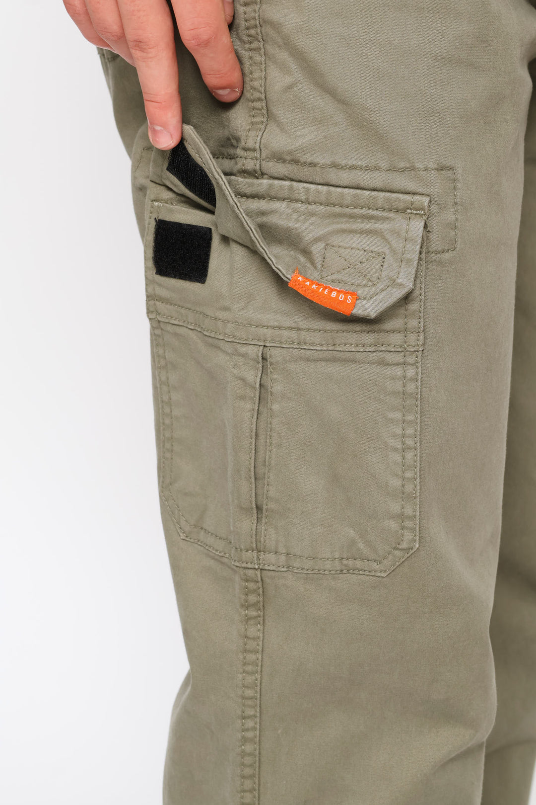 Half Elasticated Waistband Pant - Olive